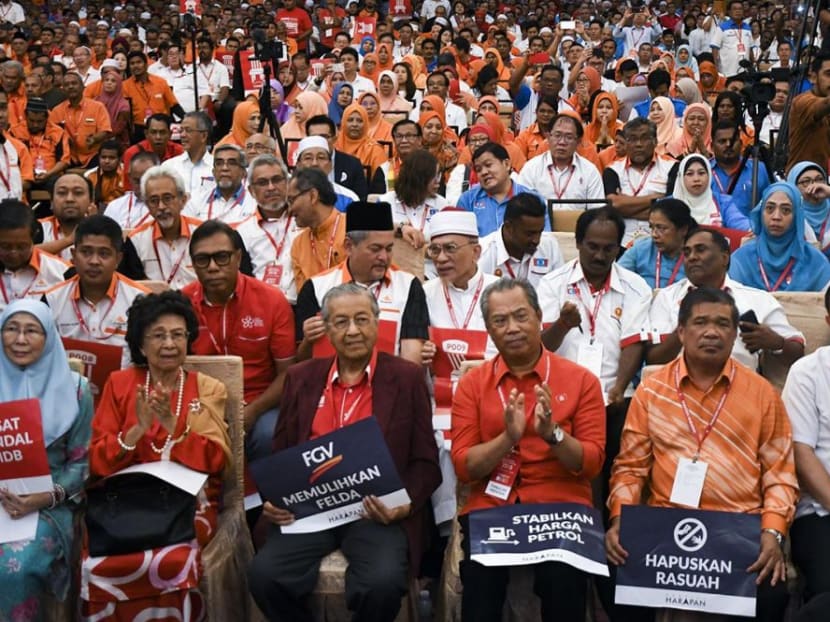 Leaders from opposition Pakatan Harapan (PH) coalition at the PH convention.