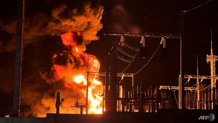 Russian fuel depot catches fire in region bordering Ukraine Russian fuel depot catches fire in region bordering Ukraine