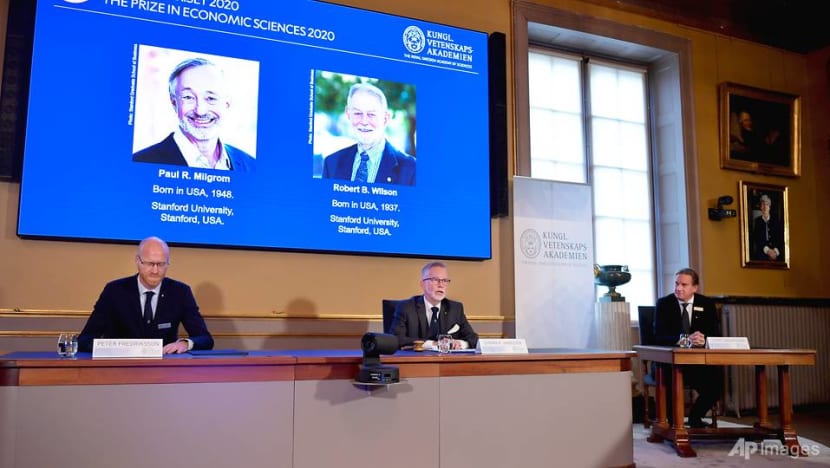 Americans Paul Milgrom, Robert Wilson win Nobel Prize in economics