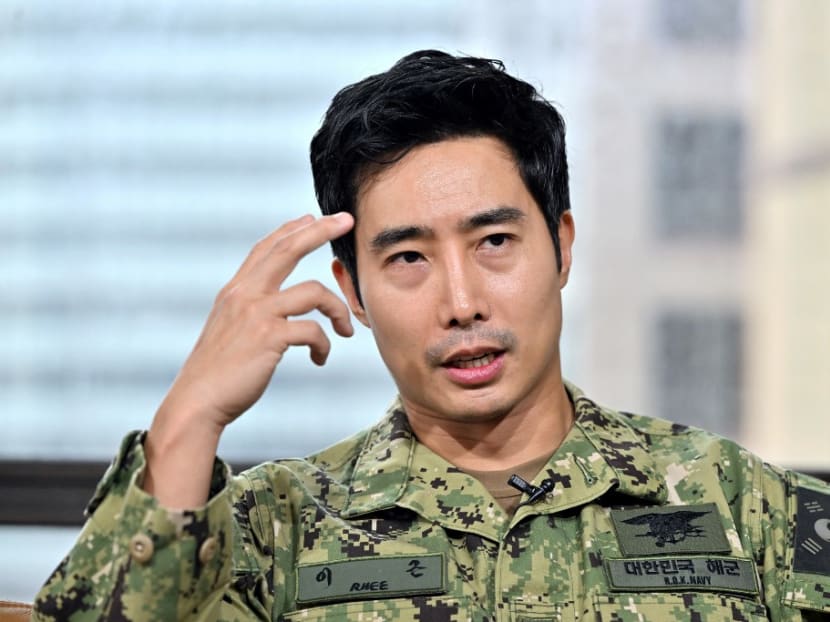 This picture taken on June 17, 2022 shows Mr Ken Rhee, a former South Korean Navy special warfare officer, speaking during an interview with AFP in Seoul.&nbsp;