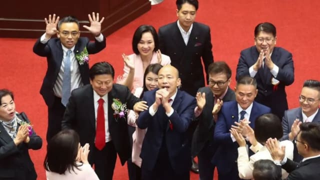 国民党立委韩国瑜当选台湾立法院院长