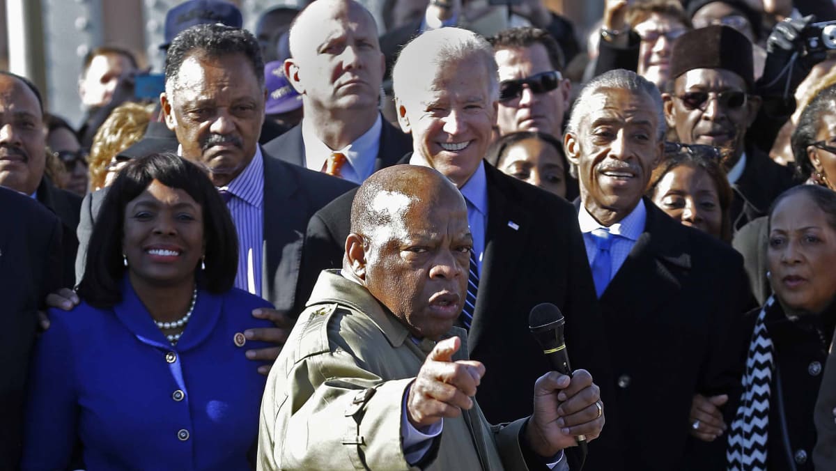 Gallery: Voting rights march re-enacted in Alabama - TODAY