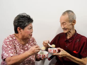Charity supporting terminally ill grants wish of man in 70s to wed girlfriend of 40 years, holds ceremony at lift lobby