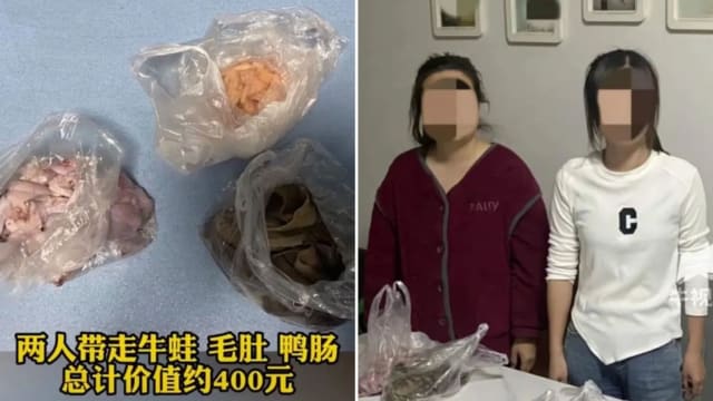 自助餐吃不够本偷打包食材 中国两女子被行拘 