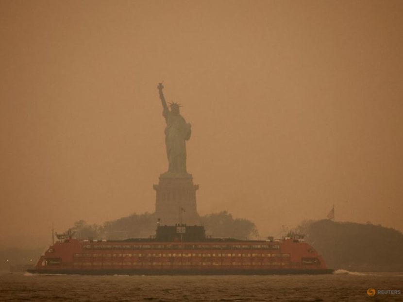 US East Coast blanketed in veil of smoke from Canadian fires