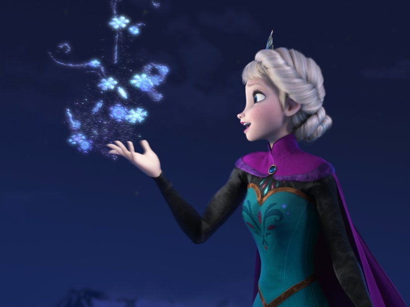 This image released by Disney shows Elsa the Snow Queen, voiced by Idina Menzel, in a scene from the animated feature Frozen. Photo: AP