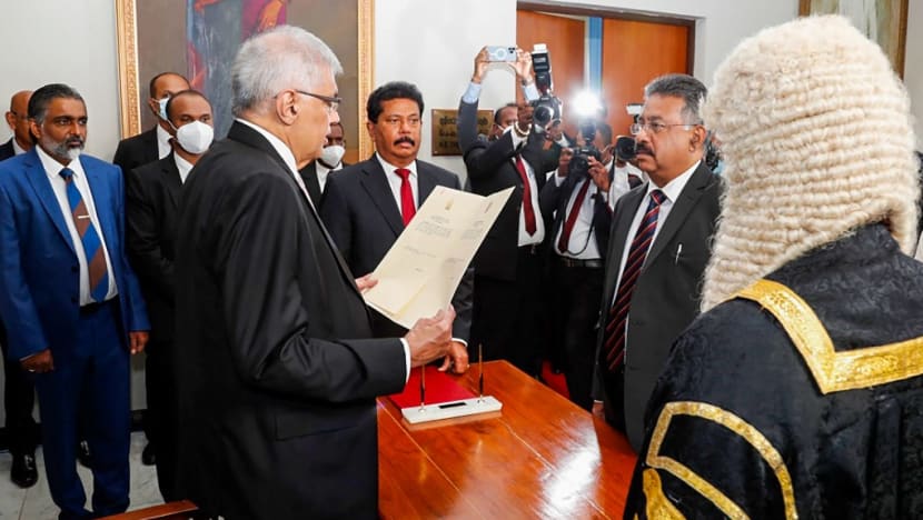 Ranil Wickremesinghe sworn in as Sri Lankan president, eyes unity government