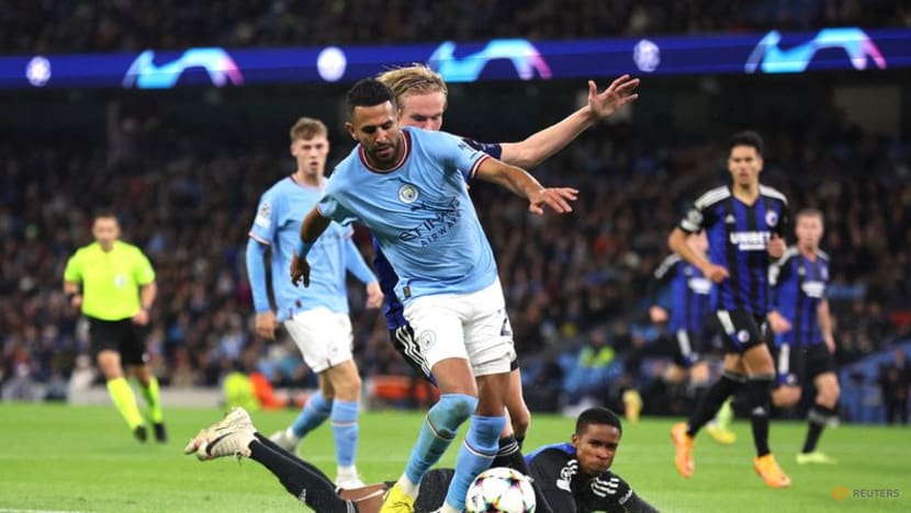 Soccer-Relentless Haaland at the double as Man City crush Copenhagen Soccer-Relentless Haaland at the double as Man City crush Copenhagen
