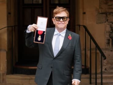 Elton John receives elite royal honour from Prince Charles