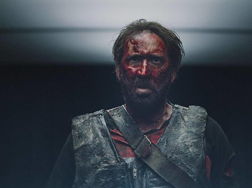 Angry as hell: Nicolas Cage picked the wrong week to quit red meat.