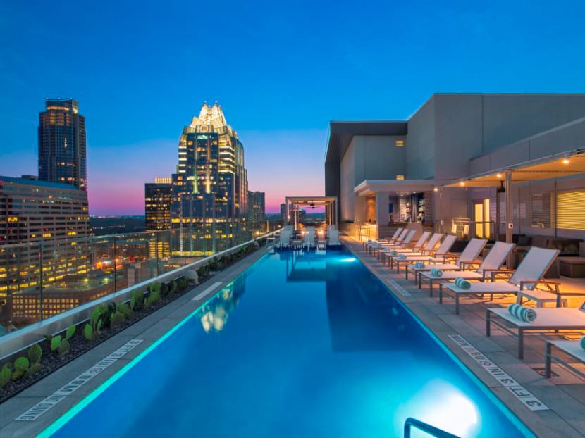In an undated handout, the Westin Austin Downtown hotel, in Austin, Texas, which will have a weeklong fitness session that includes a run, yoga class and more. Getting in shape in January is a tradition. But some properties are offering long-term wellness programs, including yoga and guided runs and hikes. Photo: Westin Austin Downtown via The New York Times