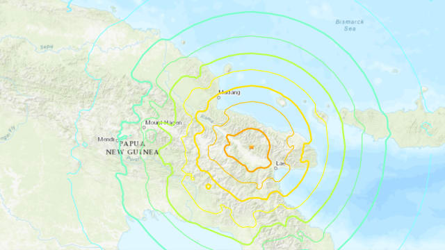 巴布亚新几内亚东部海域发生7.6级地震