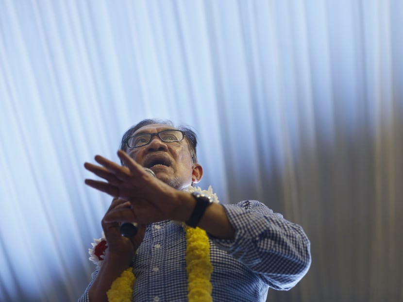 Mr Anwar Ibrahim in Port Dickson after winning a by-election in October 2018. The collapse of the Pakatan Harapan government and the twists and turns that followed ended with Mr Anwar being left out in the cold, again.