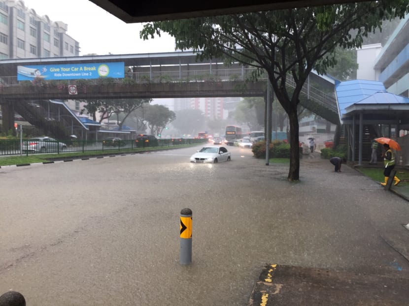 Flash floods hit parts of S’pore for second day in a row