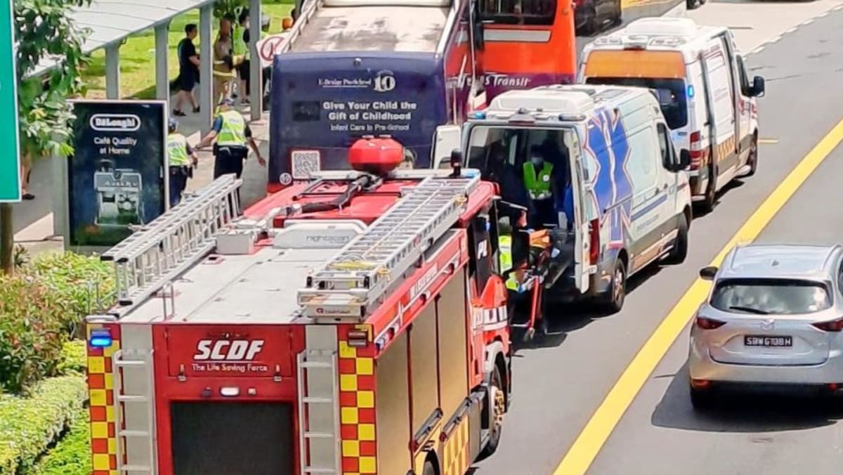 Nine people taken to hospital after two buses collide along Upper Thomson Road