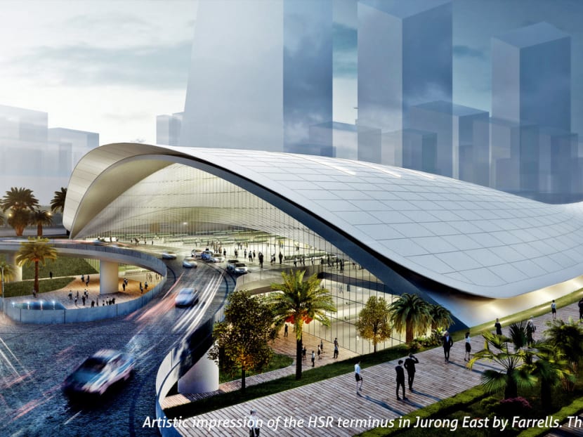 The subsidiary will be Singapore’s infrastructure company for the HSR project, and will build, own, fund and maintain its civil infrastructure here, including the HSR station in Jurong East, the tunnels and a share of the connecting bridge over the Straits of Johor. Photo: Farrells
