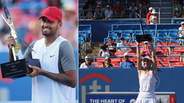 华盛顿网球公开赛：基里奥斯和萨姆索诺娃夺男女单冠