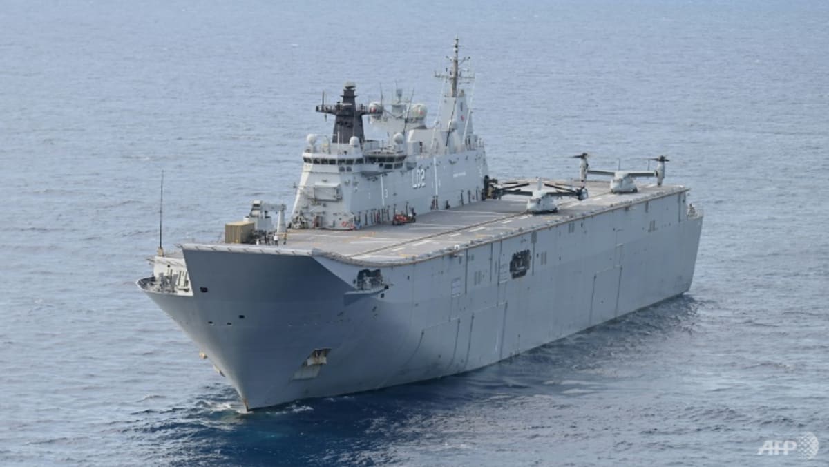 Photo of Najväčšia austrálska vojnová loď sa zúčastňuje cvičení na Filipínach