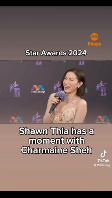 @Shawn Thia 🫰🏻 #8dayssg #StarAwards2024 #红星大奖2024 #mediacorpStarAwards2024 #charmainesheh #shawnthia
