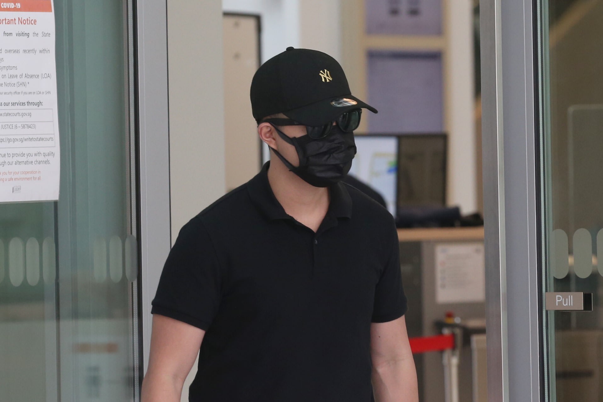 Ong Lin Jie, a captain from the Singapore Armed Forces, leaving the State Courts on Nov 22, 2021. Ong Lin Jie, a captain from the Singapore Armed Forces, leaving the State Courts on Nov 22, 2021.