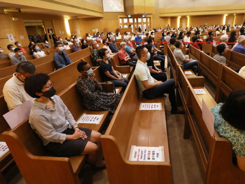 Seniors should refrain from attending or supporting religious activities in the next month, even if they are fully vaccinated, said the Ministry of Culture, Community and Youth in its updated Covid-19 guidelines released on Sept 25. Seniors should refrain from attending or supporting religious activities in the next month, even if they are fully vaccinated, said the Ministry of Culture, Community and Youth in its updated Covid-19 guidelines released on Sept 25.