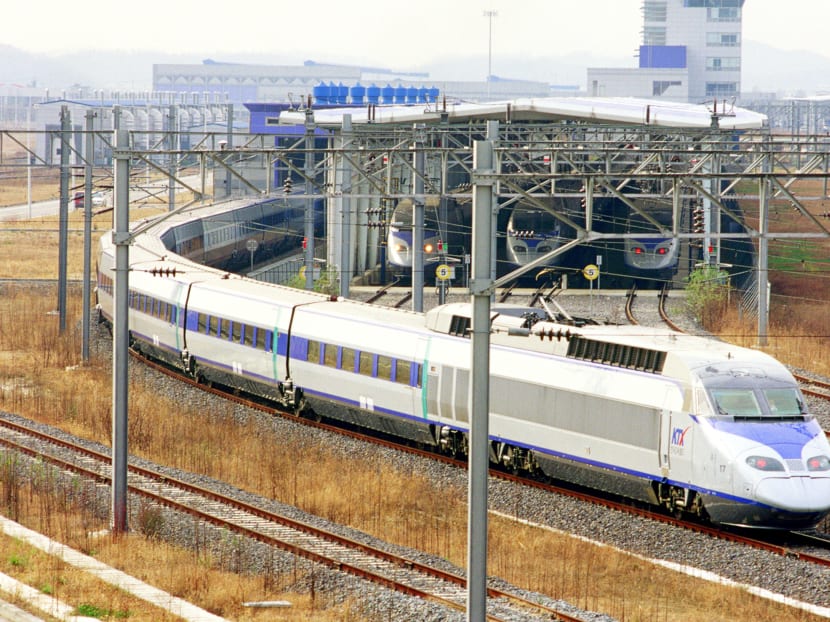 The Korea Train Express (KTX). A spokesperson from MOLIT said South Korea has developed the world’s fourth-fastest high-speed train, and that not a single casualty has been caused by rail accidents during the HSR’s 11-year history. Photo: Reuters