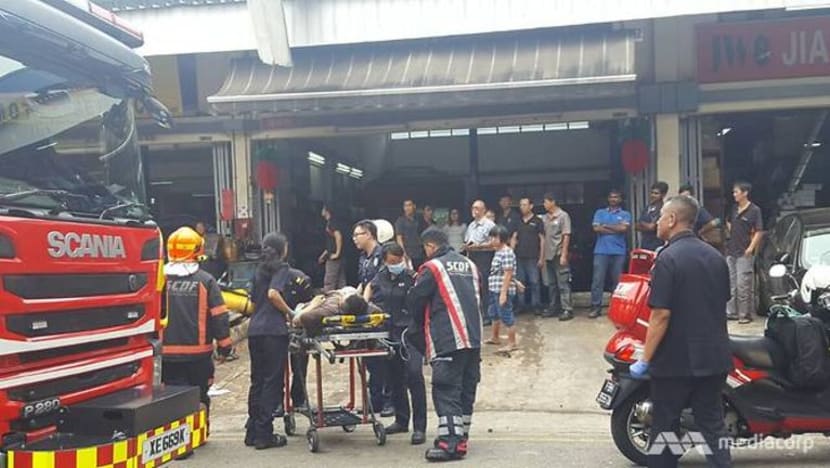 Mekanik cedera terkena silinder CNG melantun di bengkel kereta Ang Mo Kio