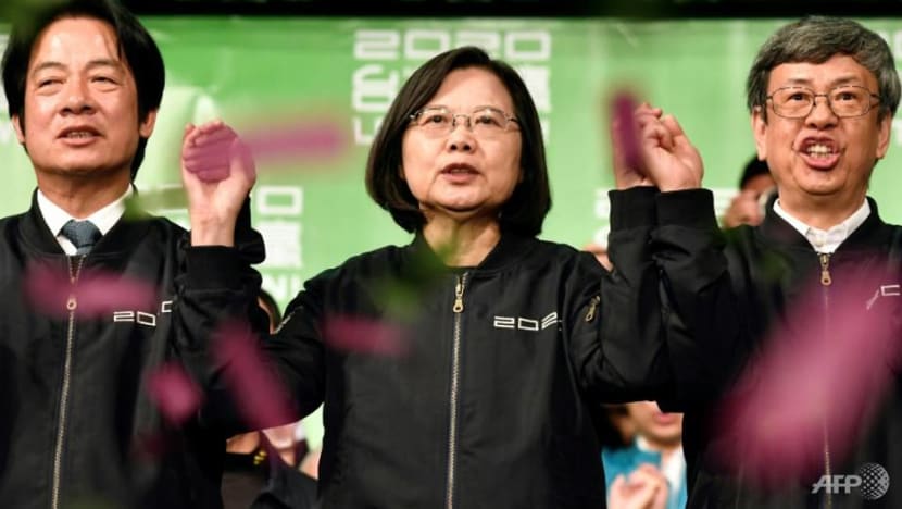 Taiwan president urges China to review policy after election win