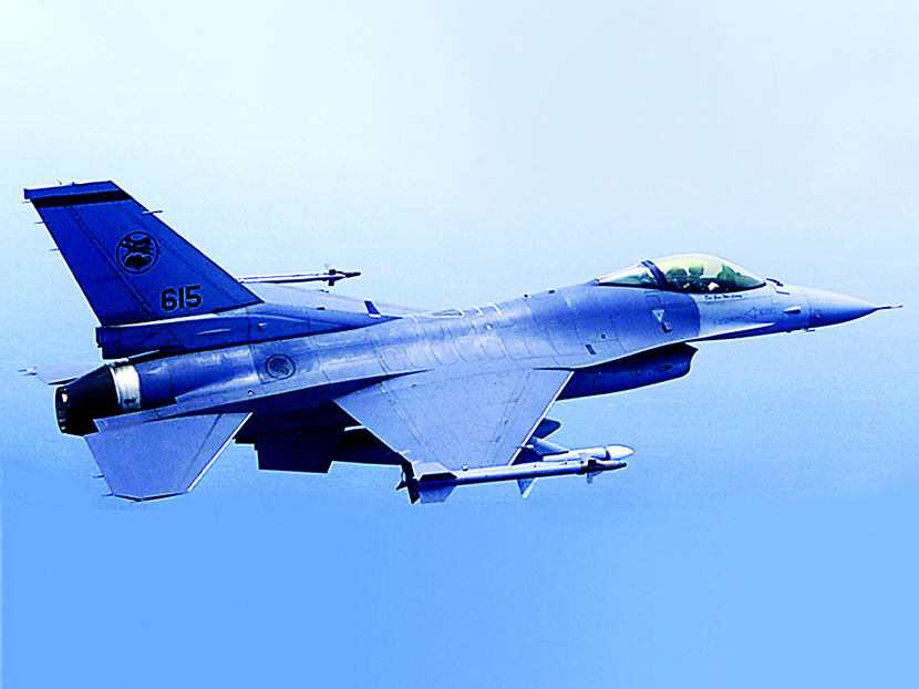 RSAF F-16 fighter jet. TODAY file photo