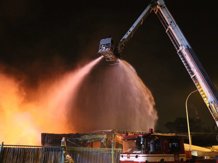 Fire breaks at Boon Lay warehouse, no injuries reported