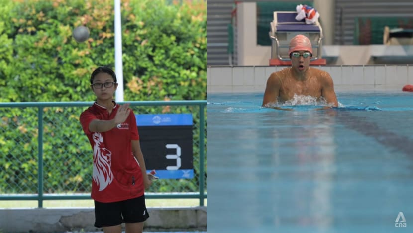 Tossing metal balls and making waves: A pair of Singapore’s young talents primed for SEA Games debuts