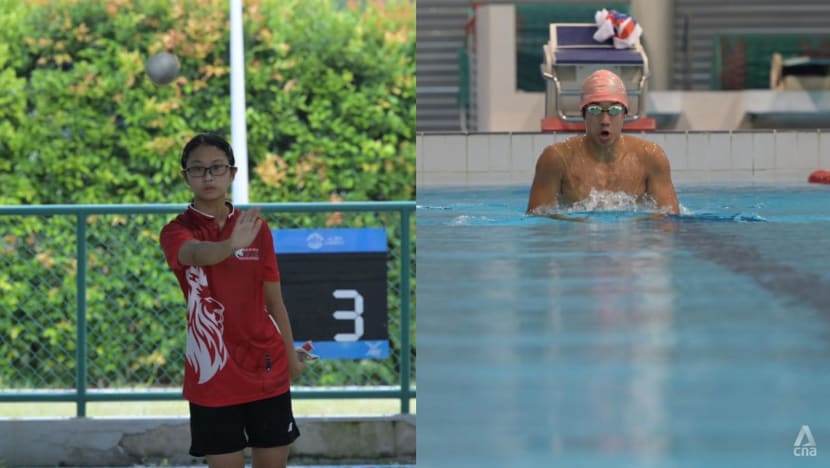 Tossing metal balls and making waves: A pair of Singapore’s young talents primed for SEA Games debuts Tossing metal balls and making waves: A pair of Singapore’s young talents primed for SEA Games debuts