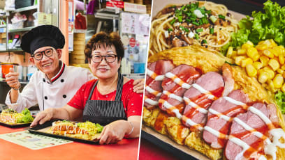 Ex-Hotel Chef Serves $5 Omelettes In Fancy Uniform At Chinatown Hawker Centre