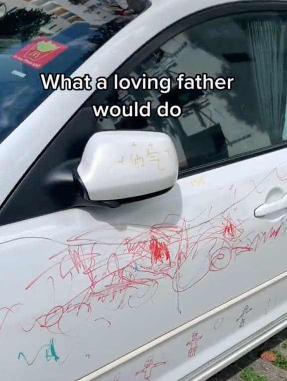 #trending: Kids doodle all over S'pore family car, netizens warmed by the sight