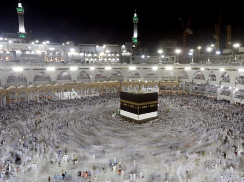 Muslim pilgrims circle the Kaaba at the Grand mosque ahead of the annual hajj pilgrimage in Mecca Saudi Arabia. Photo: REUTERS