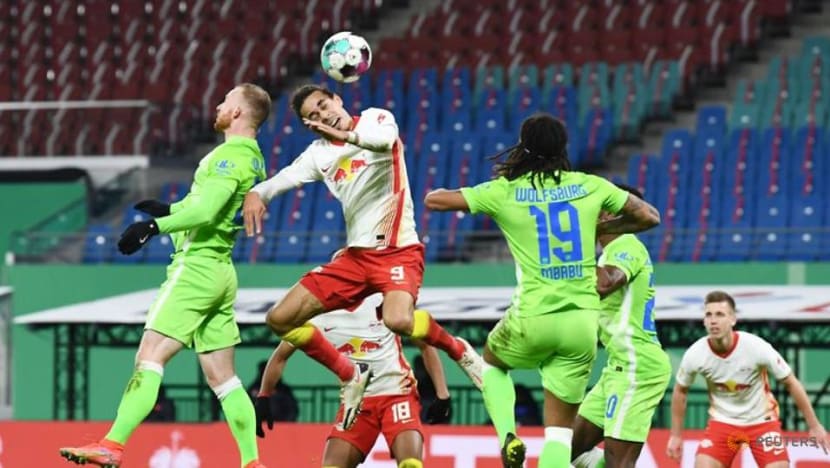 Football: Leipzig beat Wolfsburg 2-0 to reach German Cup semis Football: Leipzig beat Wolfsburg 2-0 to reach German Cup semis
