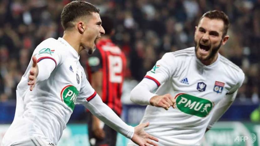 Football: Late penalty puts Lyon into French Cup quarters showdown with Marseille Football: Late penalty puts Lyon into French Cup quarters showdown with Marseille