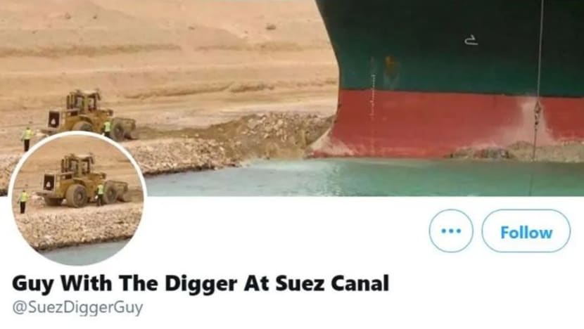 Kapal tersekat di Terusan Suez jadi bahan jenaka di internet
