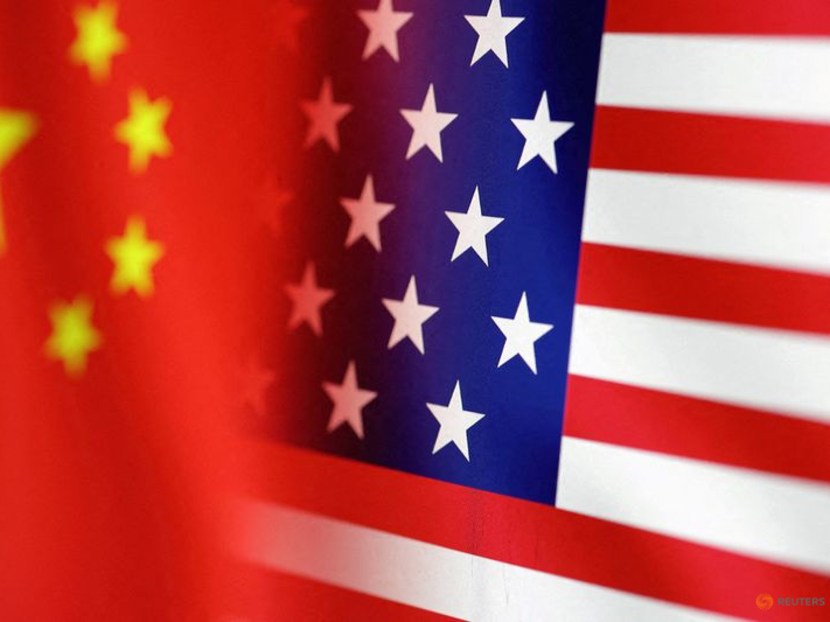FILE PHOTO: U.S. and Chinese flags are seen in this illustration taken, January 30, 2023. REUTERS/Dado Ruvic FILE PHOTO: U.S. and Chinese flags are seen in this illustration taken, January 30, 2023. REUTERS/Dado Ruvic