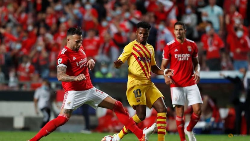 Football: Dismal Barca battered by Benfica as pressure on Koeman mounts Football: Dismal Barca battered by Benfica as pressure on Koeman mounts