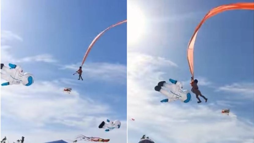 3-year-old gets caught in kite strings, lifted high into the air at Taiwan festival 3-year-old gets caught in kite strings, lifted high into the air at Taiwan festival