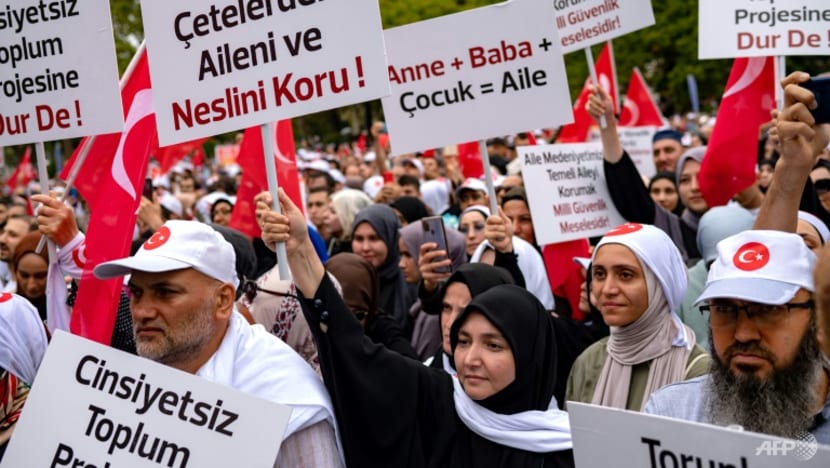 Hundreds attend anti-LGBTQ rally in Turkey Hundreds attend anti-LGBTQ rally in Turkey