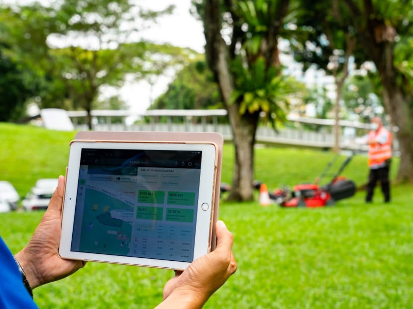 An online system to called the Grass Height Sensor reduces the need by employees and contractors of the National Parks Board to perform laborious site checks.