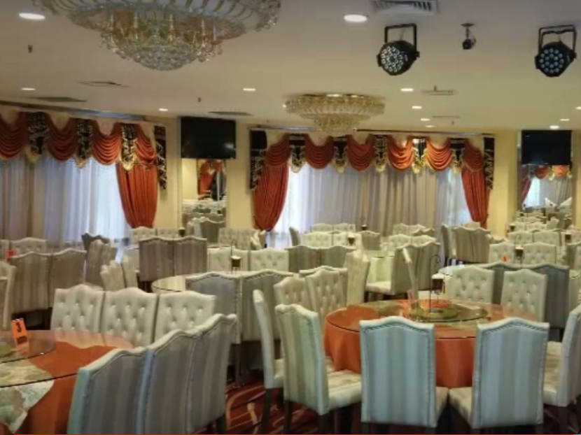 The interior of The Orange Ballroom in Geylang.