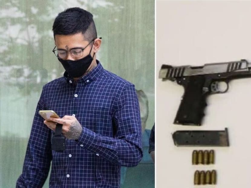 Muhammad Ikram Abdul Aziz bought the semi-automatic Seahawk pistol and eight bullets during a trip to Johor Baru, Malaysia.