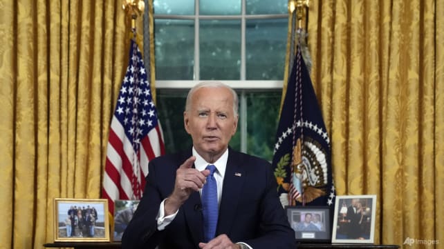 Biden explains decision to quit 2024 race in Oval Office address