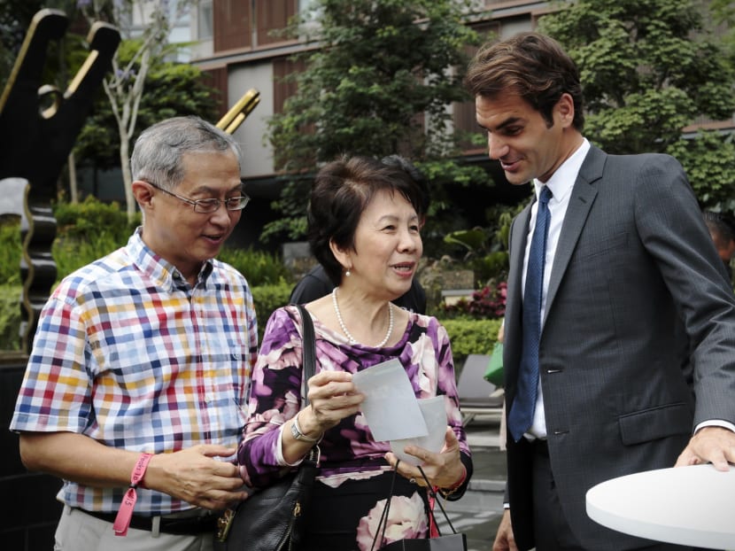 Roger Federer in Singapore Roger Federer in Singapore