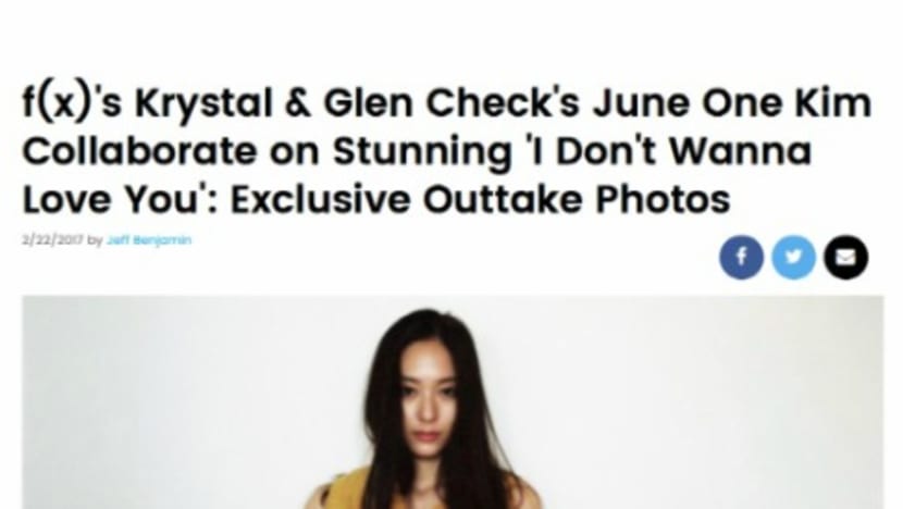 f(x)′s Krystal Featured on Exclusive Outtake Photos Revealed Through Billboard