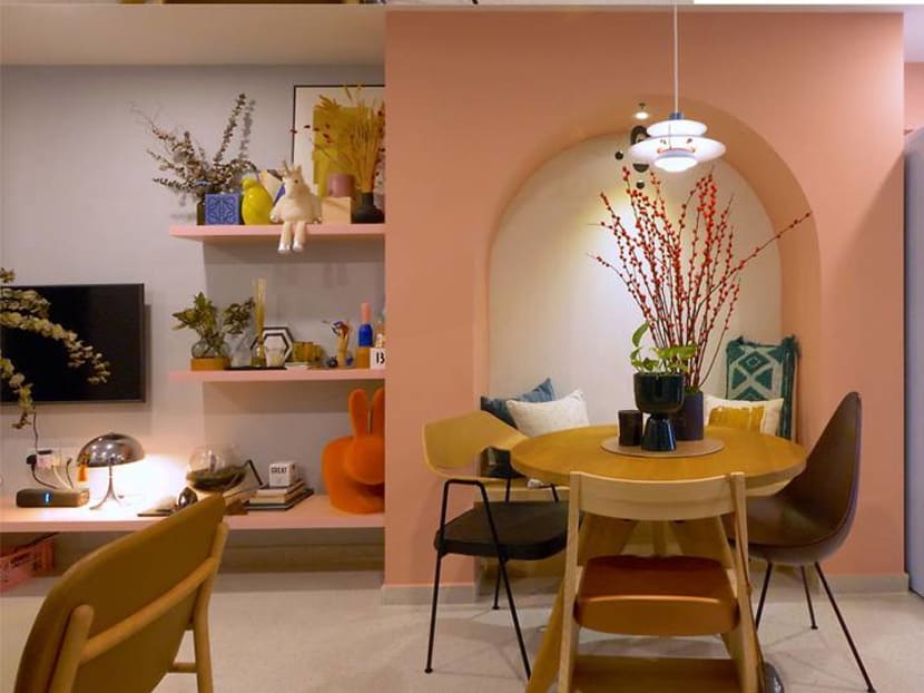 Transforming a 759 sq ft HDB flat into a colourful retro-modern wonderland Transforming a 759 sq ft HDB flat into a colourful retro-modern wonderland