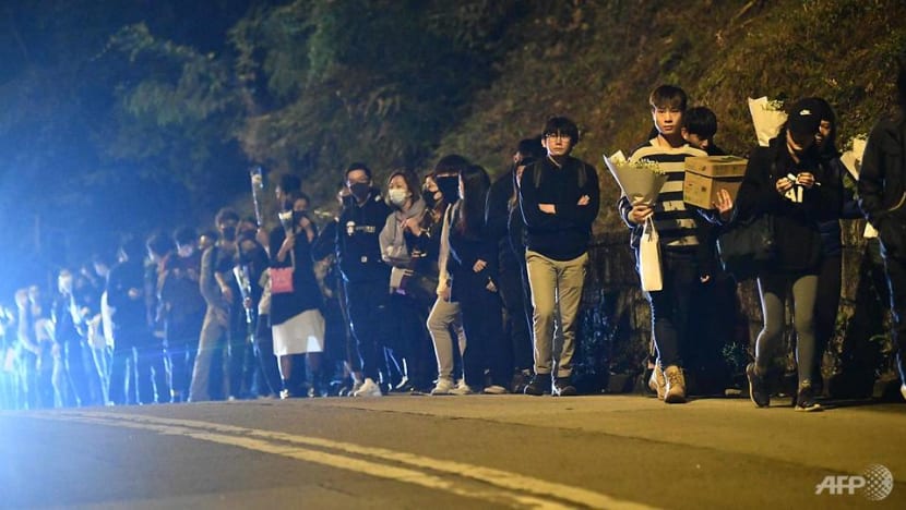 Hong Kongers attend service for student who died during clashes Hong Kongers attend service for student who died during clashes